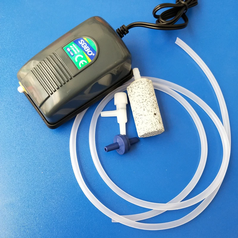Aquarium Pompa Udara Mini Kecil 2 5 W Mesin Oksigen Dengan 1 Meter