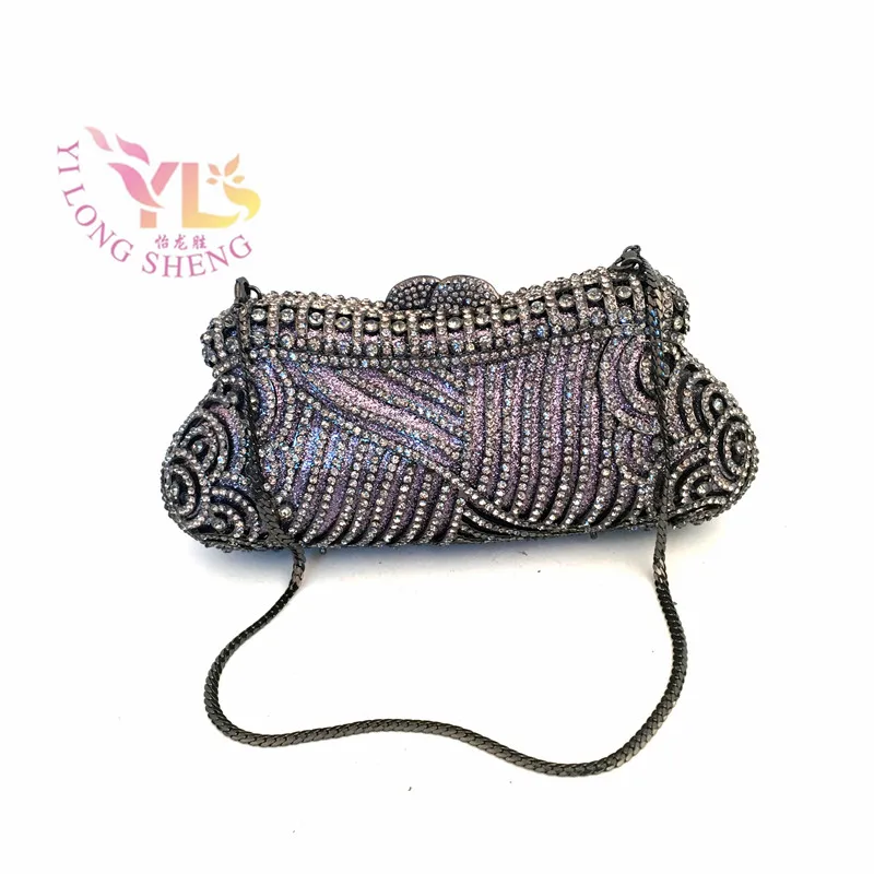 

Cute Wedding Bridal Pouch Coverd by Diamonds Women Shoulder Handbags Crossbody Bags YLS-HOW15
