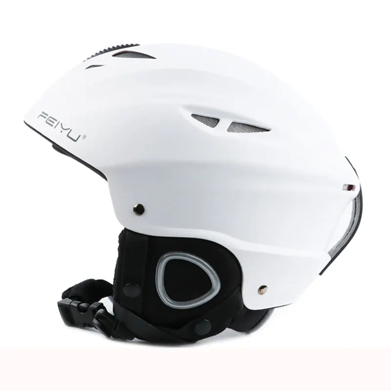 Открытый профессиональный защитный лыжный шлем для взрослых цельно-Формованный лыжный сноуборд скейтборд Снежный лыжный шлем для мотоцикла - Цвет: Matte White