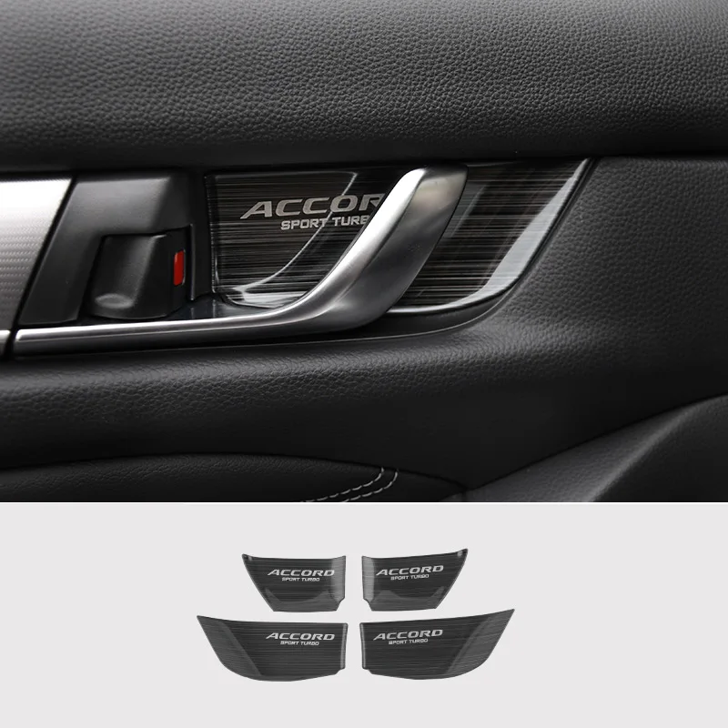 Us 12 65 45 Off Stainless Steel Auto Inner Door Bowl Sticker Interior Moulding Covers For Honda Accord 10th 2018 Car Styling Accessories In