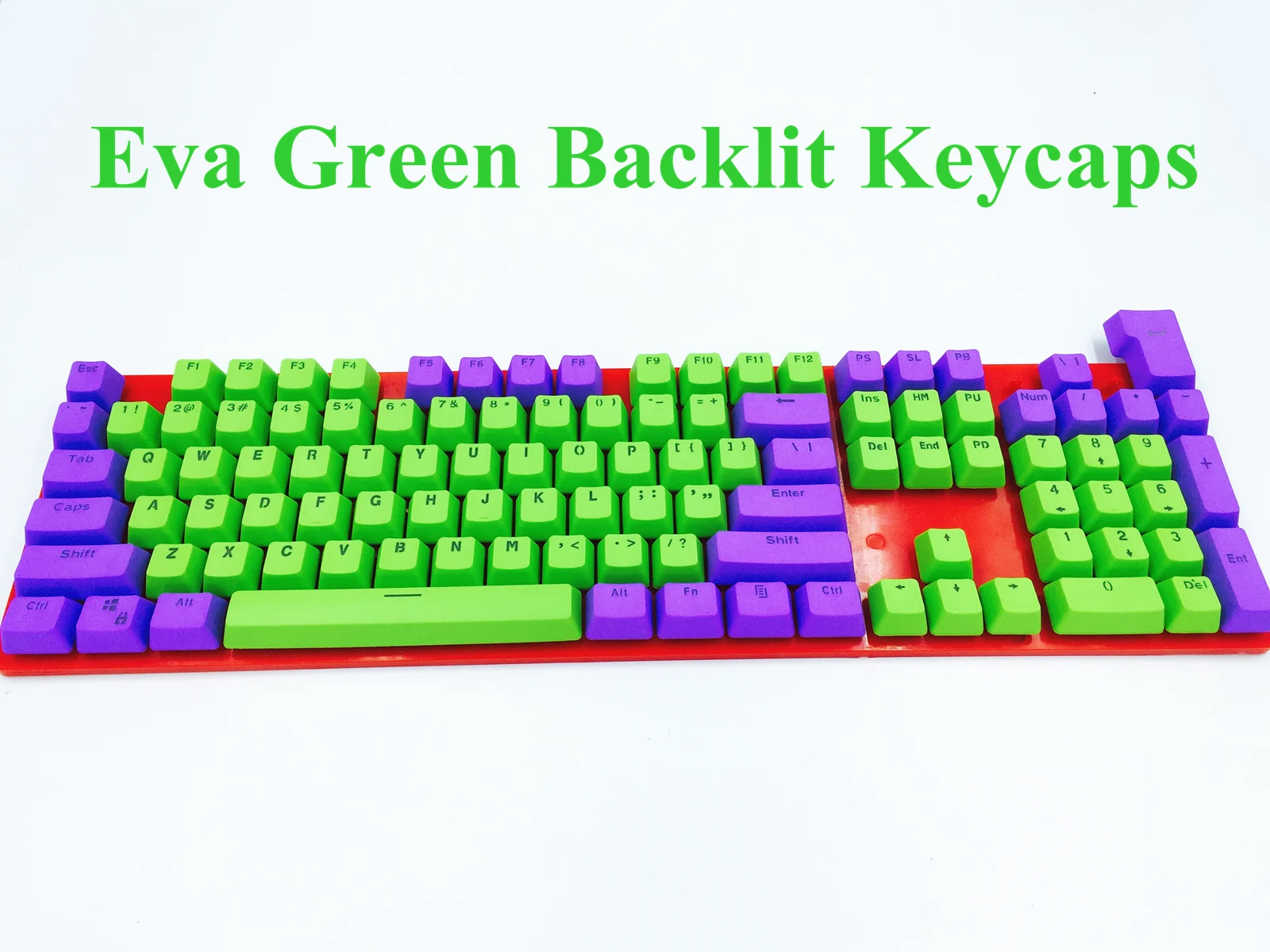 104 клавиш PBT Eva зеленый Doubleshot с подсветкой ключ крышка s ключ Набор для Cherry MX Механическая игровая клавиатура