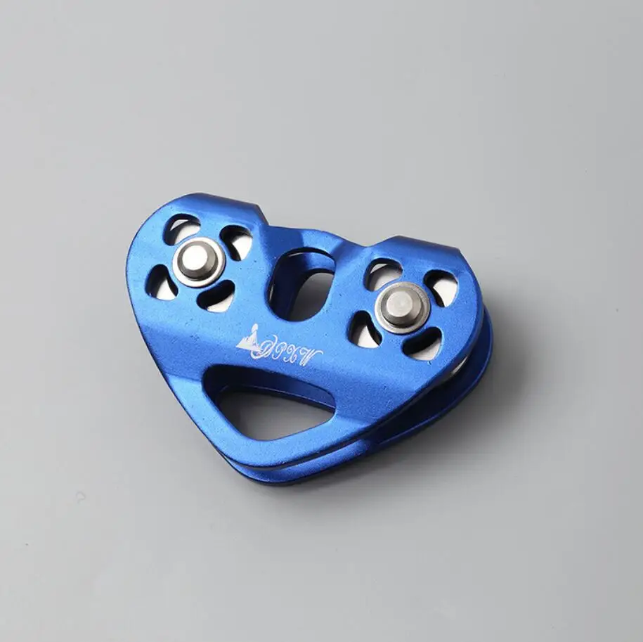 Outdoor Sport Pulley High Quality Biaxial Double Pulley Ice Climbing