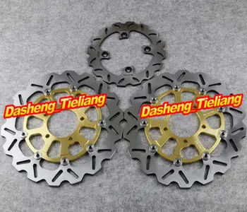 

Front Rear Brake Disc Rotors Set For KAWASAKI NINJA ZX10R 2008 2009 2010 2011 2012 2013 2014 2015 & ZX6R 636 2013-2015