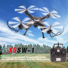 X5sw-1 wifi rc drone quadcopter con fpv cámara sin cabeza rc helicóptero quad copter toys wifi de transmisión de imágenes en tiempo real
