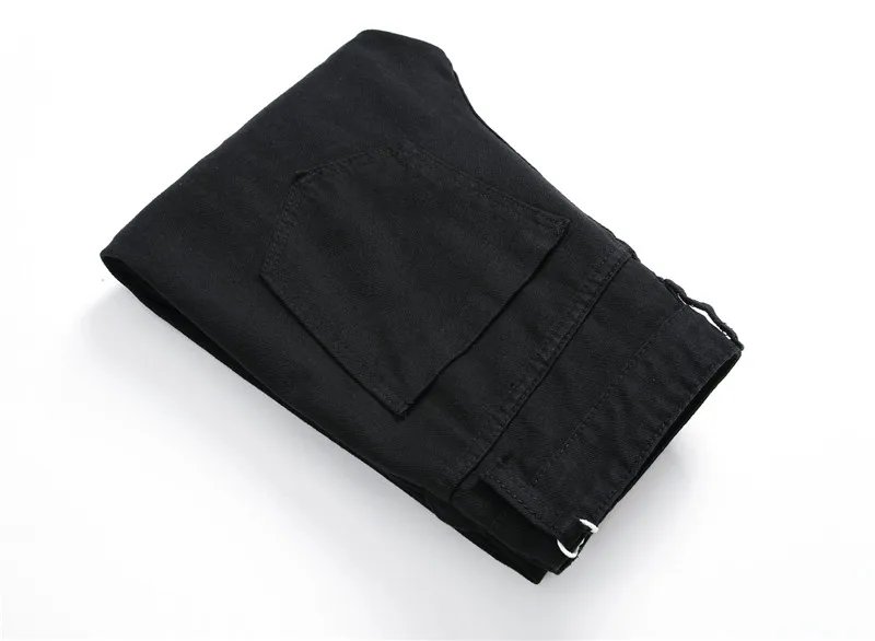 Новые мужские черные рваные джинсы Fas Здравствуйте Distressed Denim Joggers здравствуйте джинсы в уличном стиле брюки для мужчин плюс размер 27-40