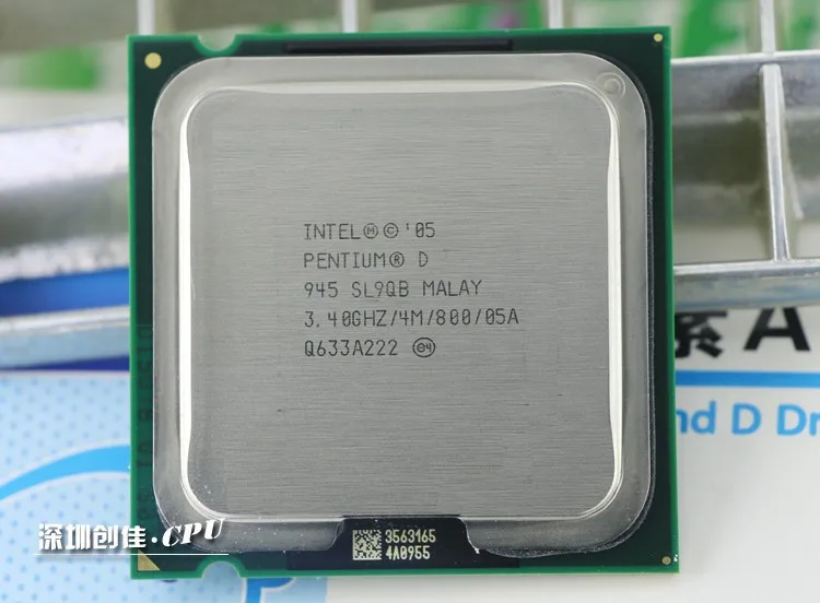 شحن مجاني الأصلي PD 945 المكتبية وحدة المعالجة المركزية ل إنتل بنتيوم D 945 4 M مخبأ 3.40 GHz 800 MHz LGA 775 P D 950 وحدة المعالجة المركزية PD945