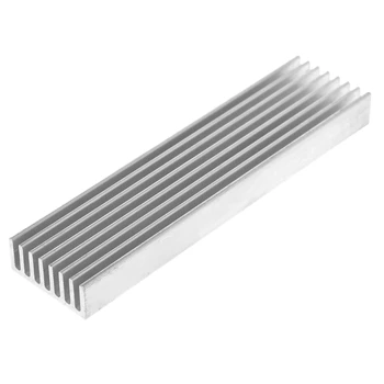 

1 PC 100*25*10mm Aluminum Heat Sink DIY Cooler For IC Chip LED Power Transistor Dec-12A