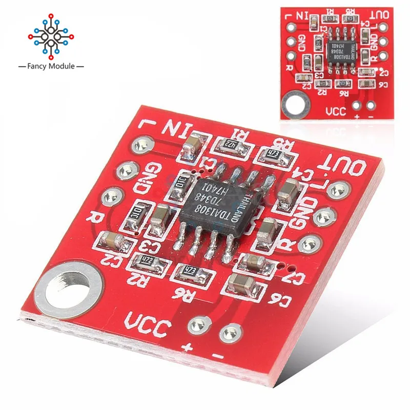 

3V-6V Stereo TDA1308 Headphone Amplifier Board Headset Amp Preamplifier Board Module 20*20mm