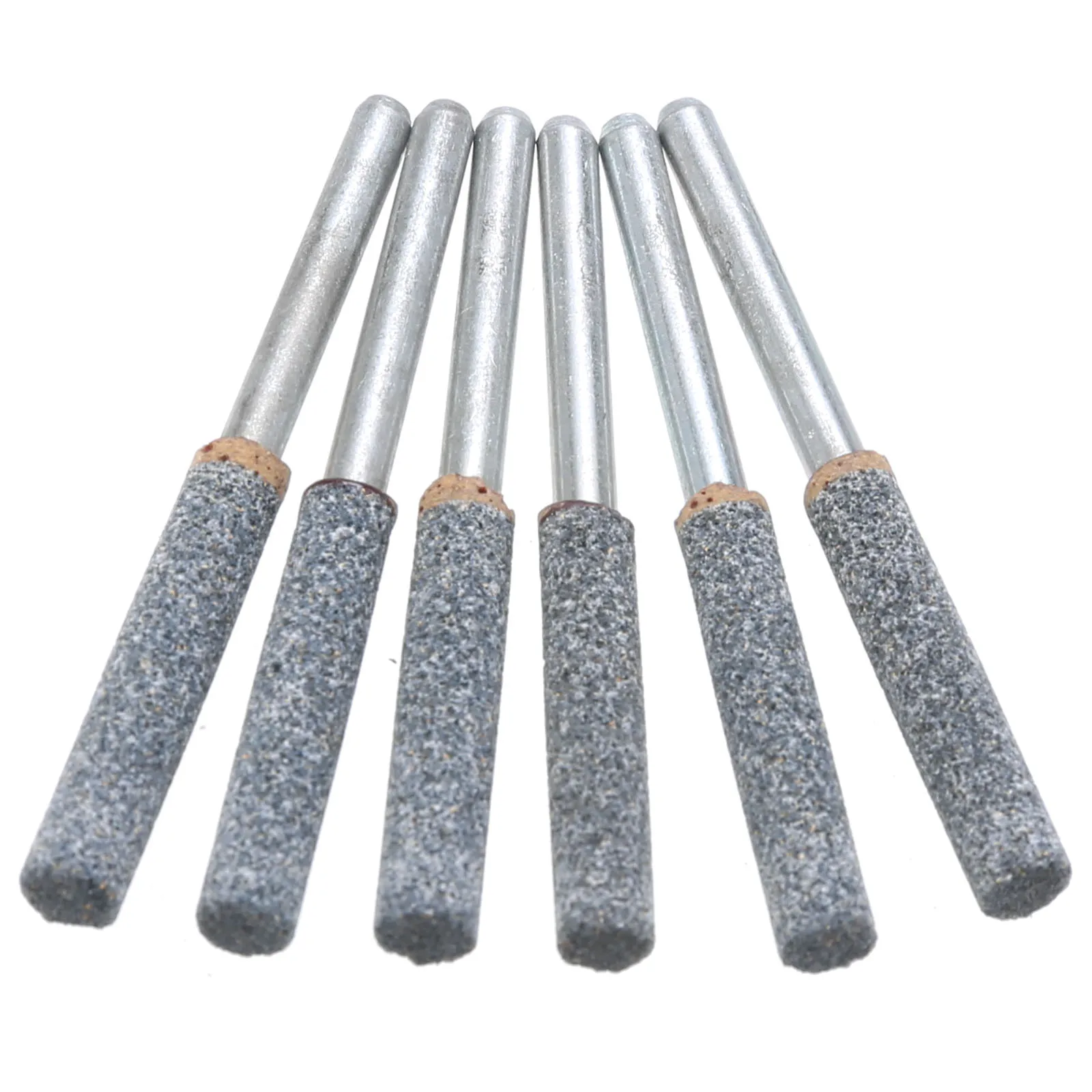 6pcs Diamond Chainsaw Sharpener Head Burr Stone File 3/16