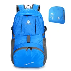 Легкий водостойкий Прочный Открытый альпинистский рюкзак нейлоновая складная сумка портативный Мужчины Женщины Рюкзак Для Путешествий