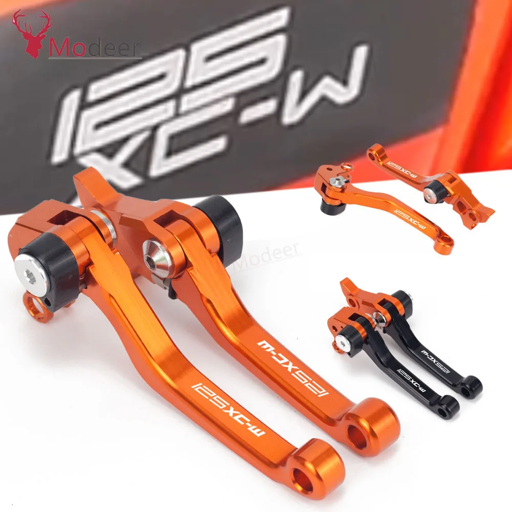 

CNC Motorcycle DirtBike Dirt Pit Bike Motocross Pivot Brake Clutch Levers For KTM 125XC-W 125 XC-W 2017 2018 2019