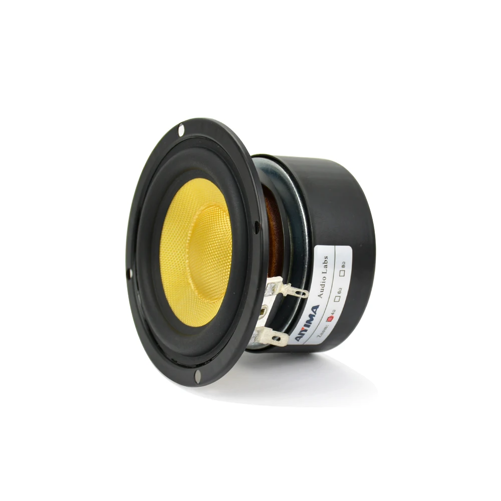 2Pcs 3 Inch Full Range Speaker Midrange Bass Audio Stereo Woofer Loudspeaker 4ohm 25W Home Theater DIY HIFI Speakers