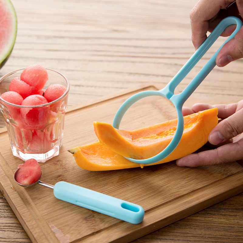 

2 in 1 multi-function Melon spoon & Ballers+ Fruit peeler household Gadget Fruit peeling Dig a spoon kitchen Tools accessories
