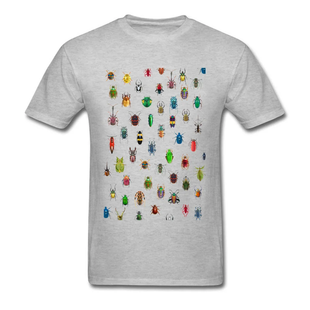 Bugs Men Slim Fit Normal Tops T Shirt Round Neck Mother Day Pure Cotton T-Shirt Design Short Sleeve Tops Shirts Bugs grey