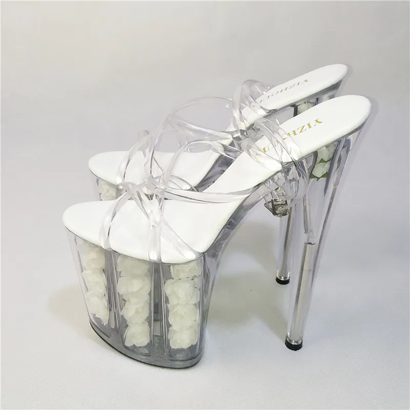princess 20 centimeters high heel sandals, pole dancing shoes, interest temptation crystal high-heeled Dance Shoes