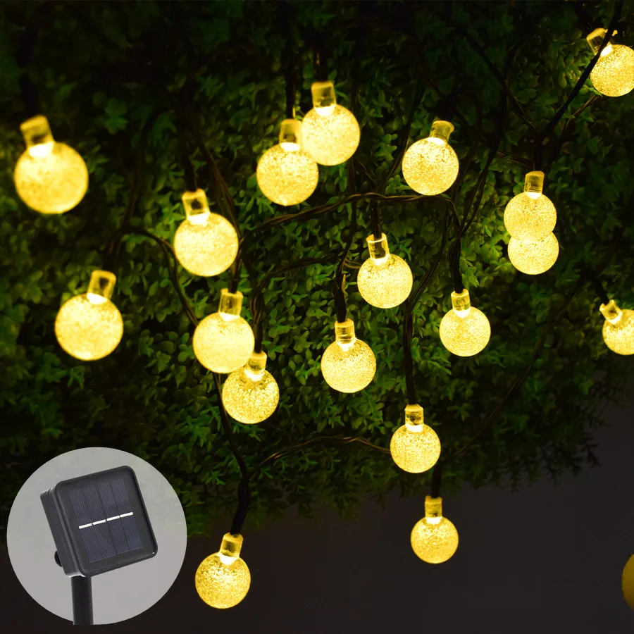 

Holiday lighting Solar String Lights 5/6.5Meters Fairy Lights 20/30 LED Christmas Wedding Party Outdoor Decoration