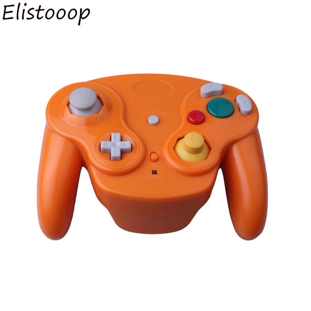 Беспроводной геймпад elistoooop 2,4 ГГц с Bluetooth, джойстик для nintendo, для GameCube, для NGC, для wii - Цвет: Оранжевый
