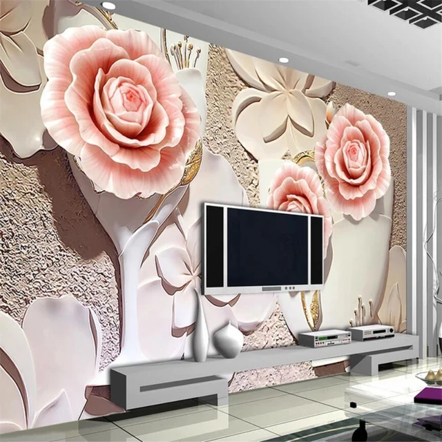 Wellyu Custom Wallpaper 3d Royal Noble Jewelry Magnolia Flower Open 5D  Background Wall 8d Living Room Restaurant Decoration обои | lupon.gov.ph