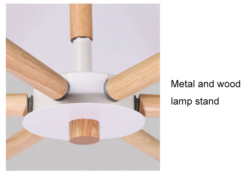 Скандинавский минималистичный металлический и деревянный кронштейн люстра E27 цветные люстры для кухни гостиной спальни кабинета