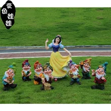 outdoor resin garden Snow White and the Seven Dwarfs figurine Cartoon character kindergarten statue home decor crafts decoration outdoor resin garden Snow White and the Seven Dwarfs figurine Cartoon character kindergarten statue home decor crafts decoration