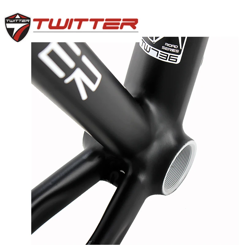 Clearance Road Bike Carbon Fiber Front fork  Road bike frame aluminum alloy Bicycle Frame with 700C wheel frameroad road bike frame TW736 3