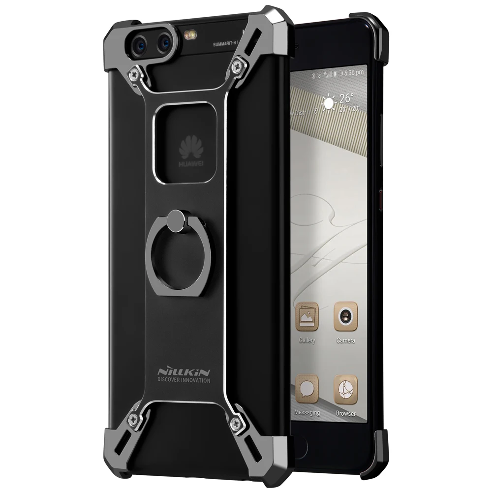 bilder für Nillkin für Huawei P10 Plus Fall-abdeckung Bardes Aluminium-legierung Zurück Abdeckung Für Huawei P10 mit Ring Halter bilder für Nillkin für Huawei P10 Plus Fall-abdeckung Bardes Aluminium-legierung Zurück Abdeckung Für Huawei P10 mit Ring Halter