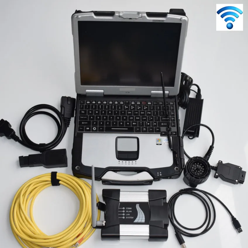  2019 para bmw Herramienta de diagnóstico para bmw wifi icom siguiente con laptop CF30 4g 1tb hdd mo