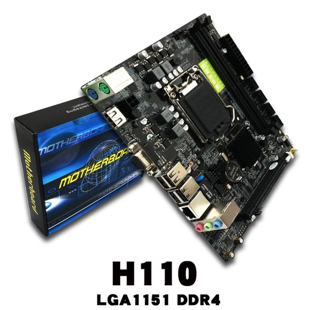 

H110 LGA 1151 Mainboard Motherboard for Intel LGA 1151 Socket SATA 6Gb/s USB 3.0 Gaming DDR4 System Main Board