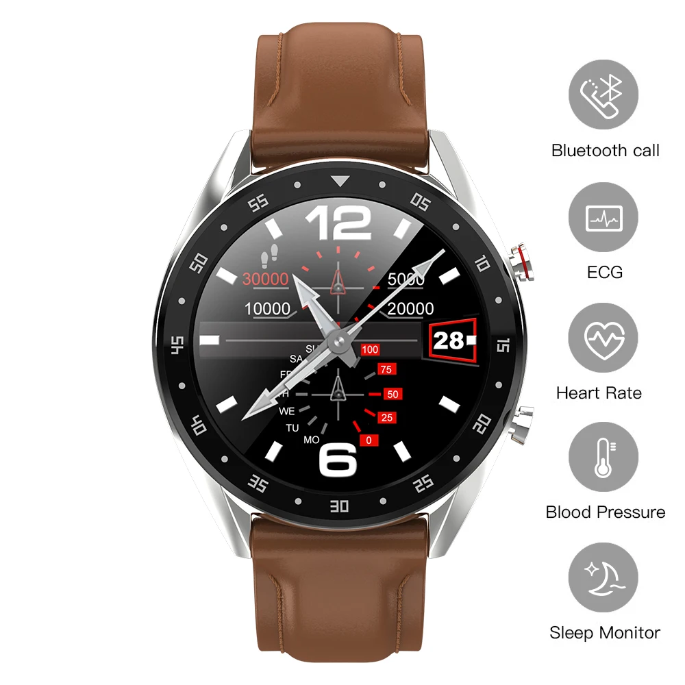 Умные часы с Bluetooth, часы для звонков, ЭКГ+ PPG, фитнес-трекер, пульсометр, кровяное давление, умные часы для мужчин, спортивные часы для IOS, Android