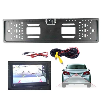 

4 LED License Plate Frame Car Rear View Camera CCD IR Driving Reverse Rear View Camera Recorder Night Auto Dash