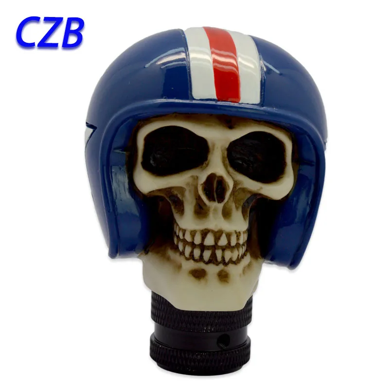 

2016 Universal Manual Interior Parts Gear Stick Shift Shifter Lever Knob Blue Hell Knight Marches Fast shipping