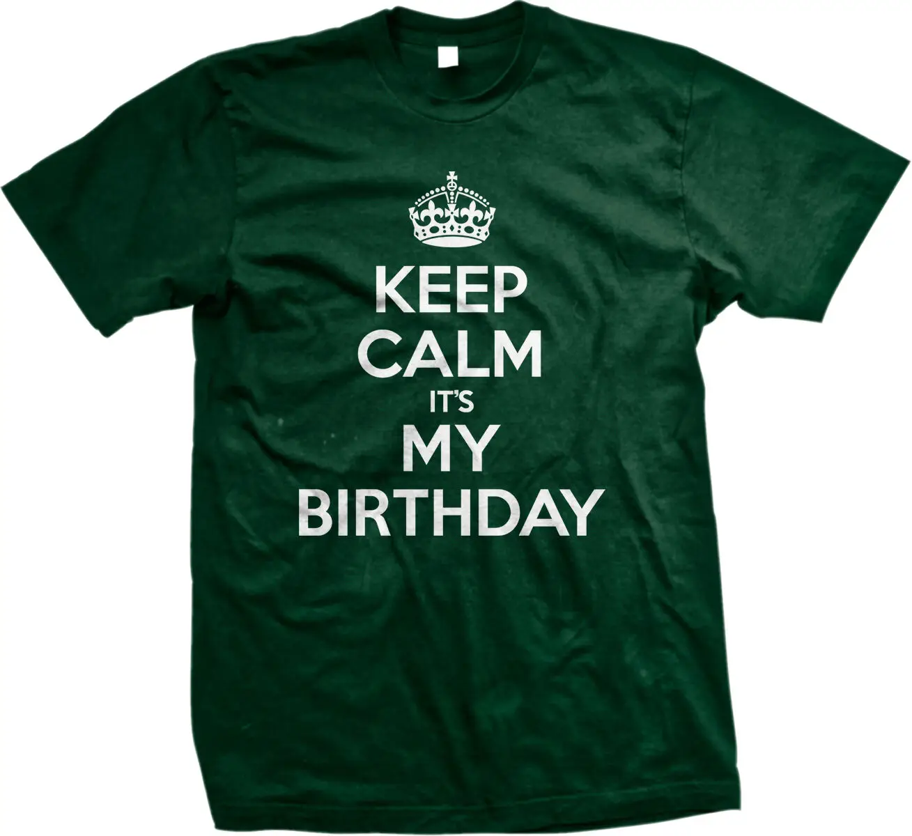 Keep Calm It's My Birthday War Poster Happy Joke Crown вечерние мужские футболки | Мужская одежда
