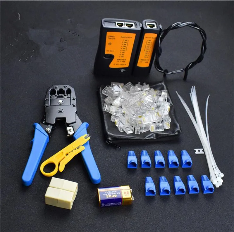 Wire Stripper Network Tool Set Cable Tester Detector Crimping Connectors Crimp Crimper Pliers | Инструменты