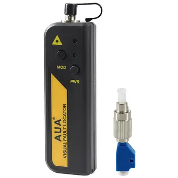 

10mW Mini 5-8km Red Laser Light Source Fiber Optic Visual Fault Locator Cable Tester Detector with LC/FC/SC/ST Adapter