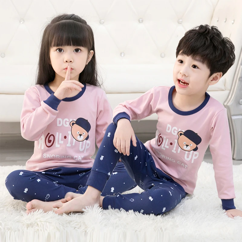 Baratos Conjunto de pantalones de pijama para niños y bebés conjuntos de pijamas para bebés