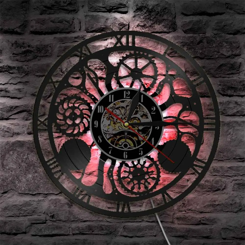 Шестерни и угги настенные часы Cogwheels Science Art искусственный интеллект стимпанк