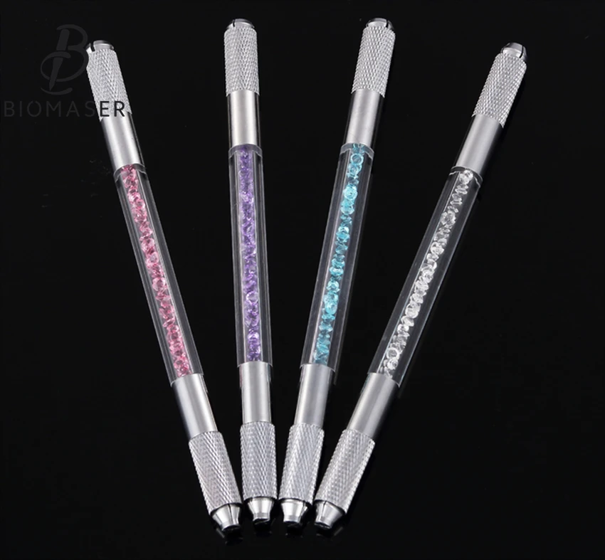 

Microblading Penna Eyebrow Microblading Pen Tattoo Machine Tebori Permanent Makeup Eyebrow Tattoo Manual Pen Needle Blade Slot