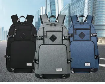 

Fashion Womens Mens Laptop Backpack Charging Via USB Computer Backpack School Bag for Traveling ALD6101-3