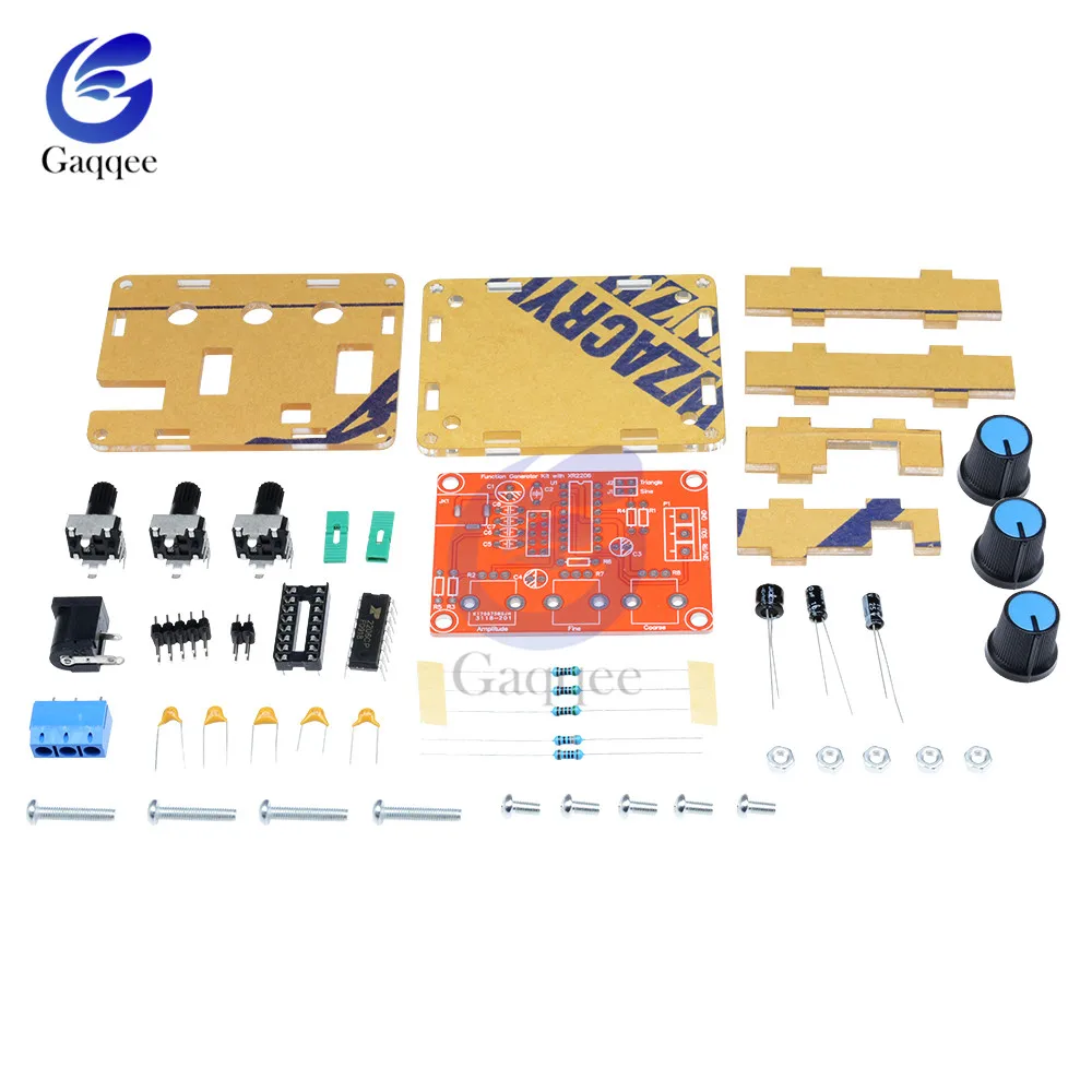 XR2206 1Hz-1MHz Function Signal Generator Sine/Triangle/Square Output Signal Generator Adjustable Frequency Amplitude DIY Kit 5