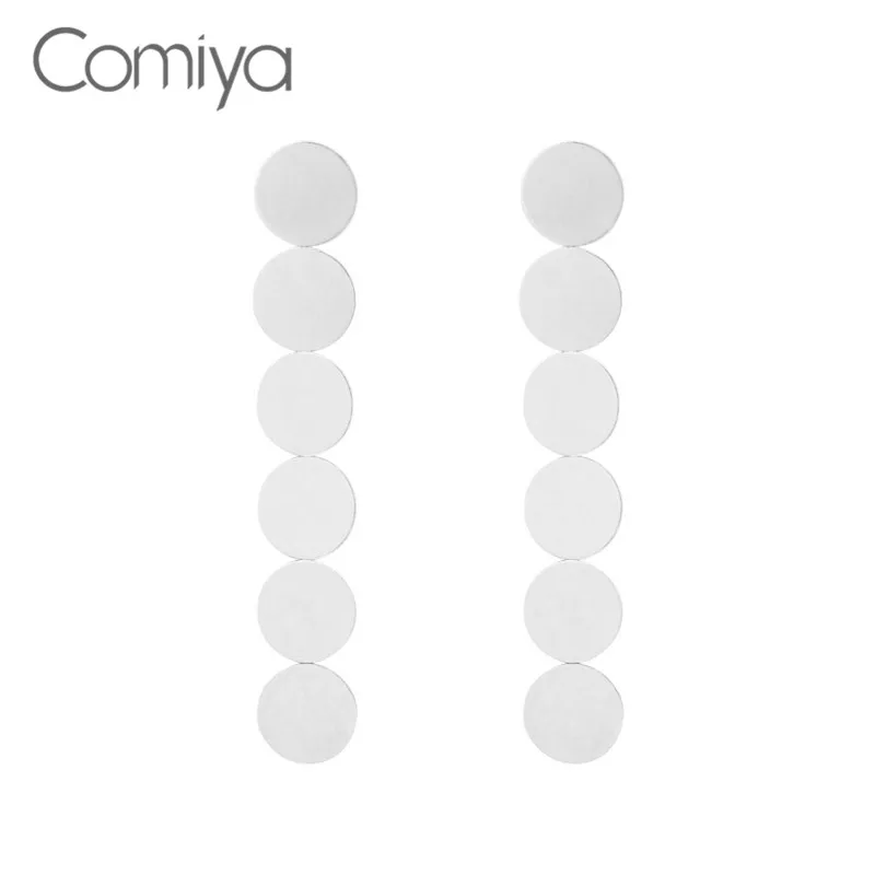 Comiya Brincos Grandes модные Висячие серьги для женщин букле D'oreille этник Серебро Цвет Aretes
