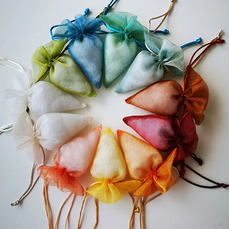 

Packaging Drawable Bundle Organza Bag Pouches For Packing Dried Flower Jewelry Wedding Candy Gift