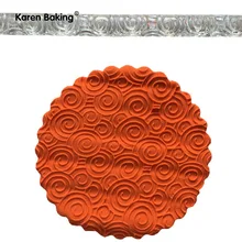 Спиральная печать тиснение Пластиковый валик украшенный мастика для торта инструменты A370