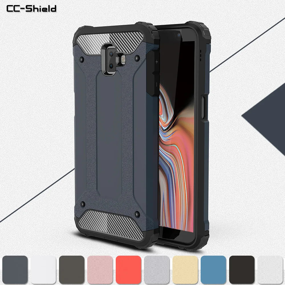 

Armor Case for Samsung Galaxy J6 J 6 Plus 2018 J610 SM-J610FN/DS J610FN/DS SM-J610 J6Plus SM-J610G/DS Phone Bumper Case Cover