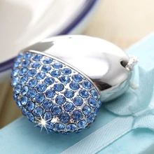 Синий сердце, ювелирное изделие, USB Флешка 64 ГБ 2 ТБ накопитель 8 ГБ 1 ТБ флешки 32 ГБ 16 ГБ Creativo Memory Stick диск устройство с ключами подарок 2,0