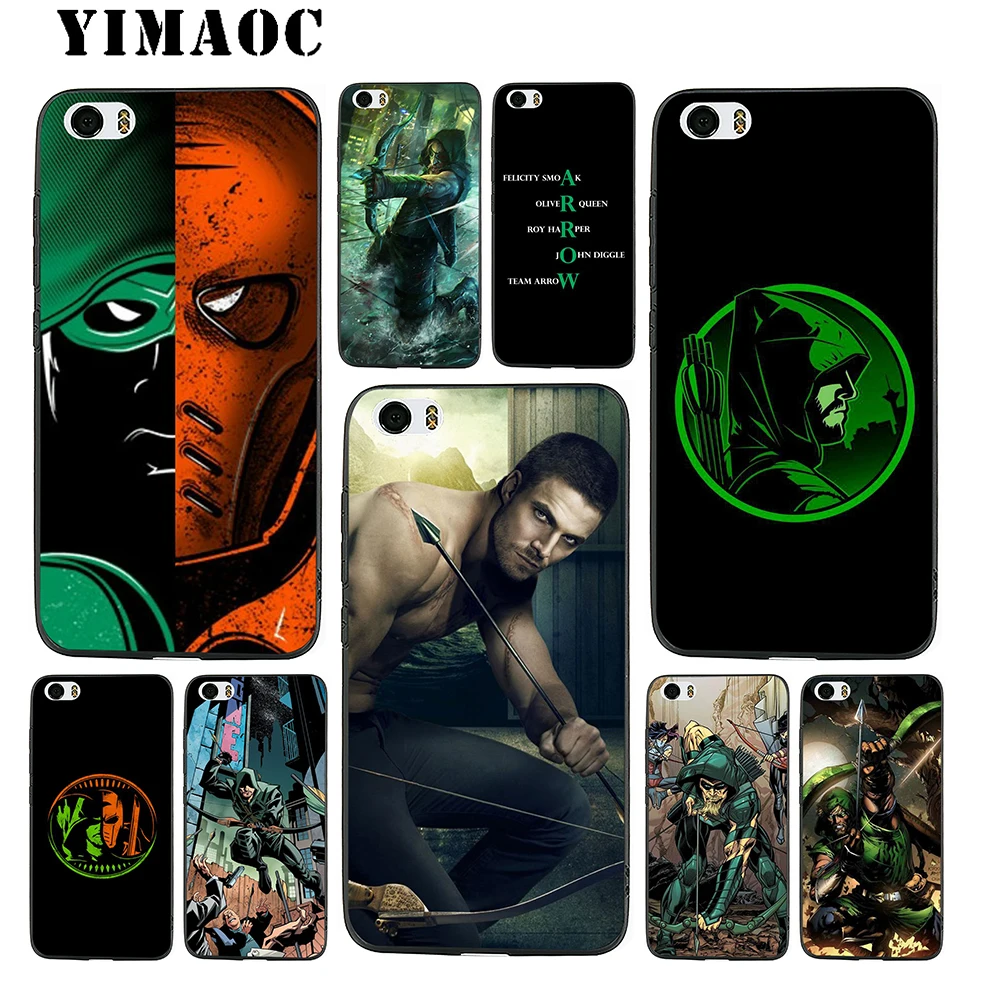 Мягкий силиконовый чехол YIMAOC Green Arrow для Xiaomi Redmi Note 9 Mi 8 Se 7 6 6A A1 A2 4X 4A 5A 5 MAX 3 MiA1 |