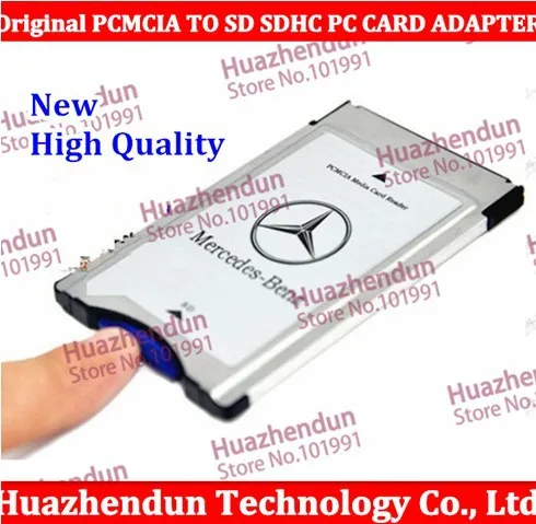 NEW Original PCMCIA TO SD SDHC PC CARD ADAPTER for Mercedes with case freeshipping High Quality