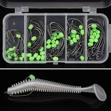 50 шт. высокоуглеродистой стали кривошипно Крючки набор черный никель кривошипно крюк костюм Размеры 1#2#1/0#2/0#3/0# с пластик коробка 5 Размеры s