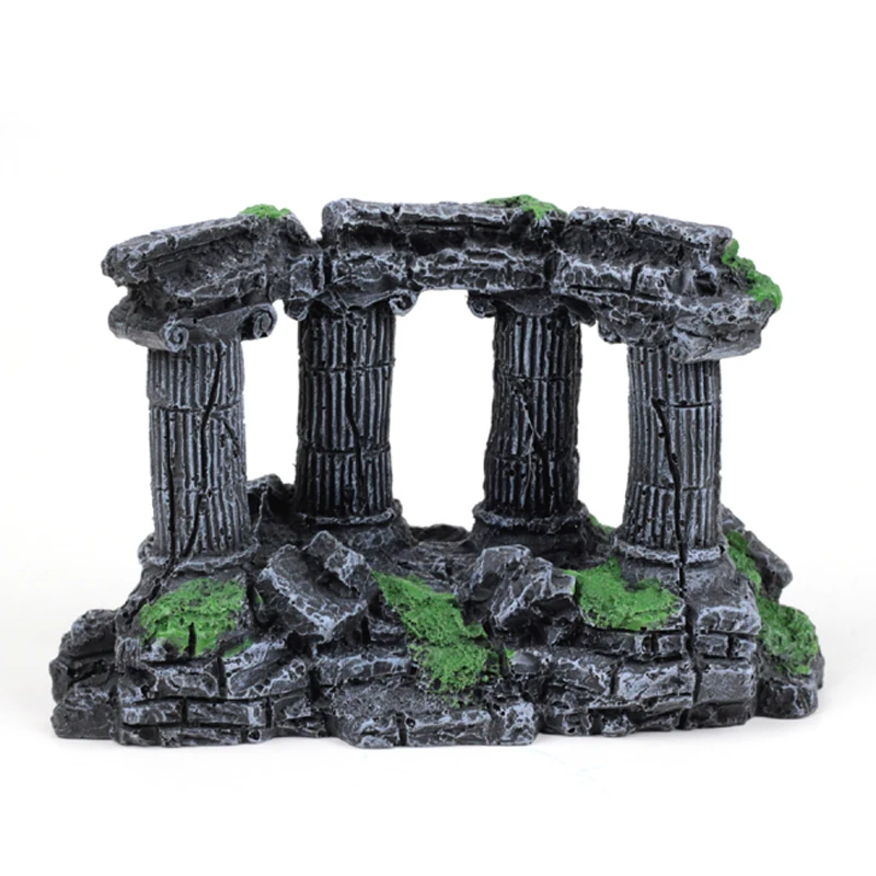 

Ancient Roman Building Colosseum Colosseo Coliseum Column Aquarium Fish Tank Decoration