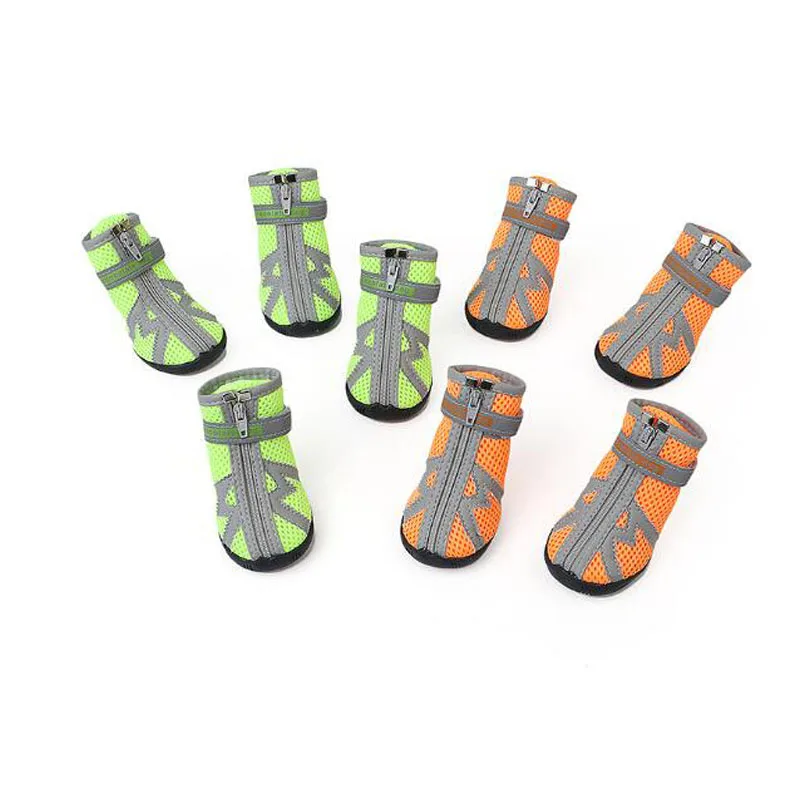 

HJKL Reflective Outdoor Non-slip Shoes For Dogs Cats For Small Medium Large Dogs Chihuahua Yorkie Pet Rubber Shoes Durable