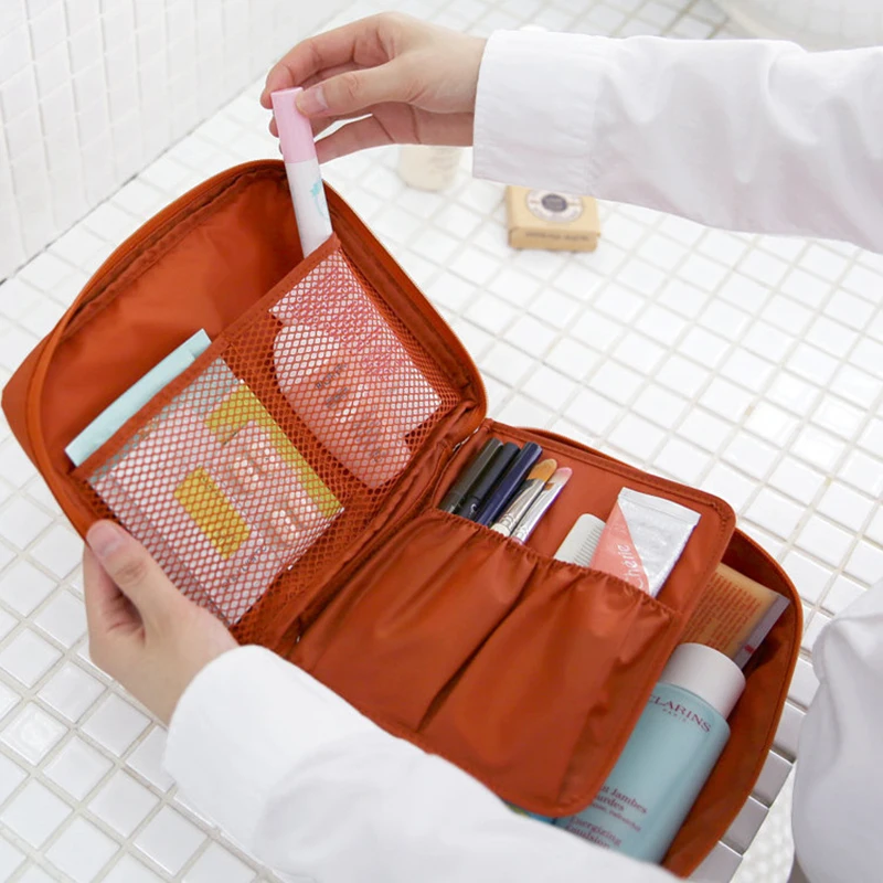 

Ladies Cosmetics Organizer Toiletry Bag Women Makeup Bag Cosmetic Bags Women Bolso Beauty Case Kits Storage Travel Wash Pouch